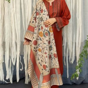 *Presenting Urge Brand Luxury Embroidered Hit Code Article*  *Winter Collection 2025* Fabric *Dhanak Suit with Soft Pashmina Printed shawl