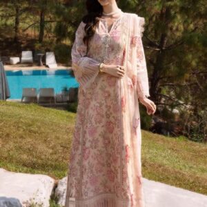 *Presenting Bareeze Brand Luxury Embroidered Article*  *Winter Collection 2025* Fabric *Premium 3-piece Dhanak Suit with Heavy Embroidered Shawl