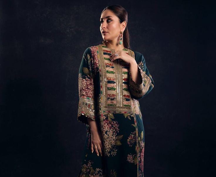 *Presenting Aneel's Most Viral Design of TikTok Now Available in Luxury Embroidered*  Fabric *Shemoz Silk Suit with Ready to Wear Embroidered Shawl