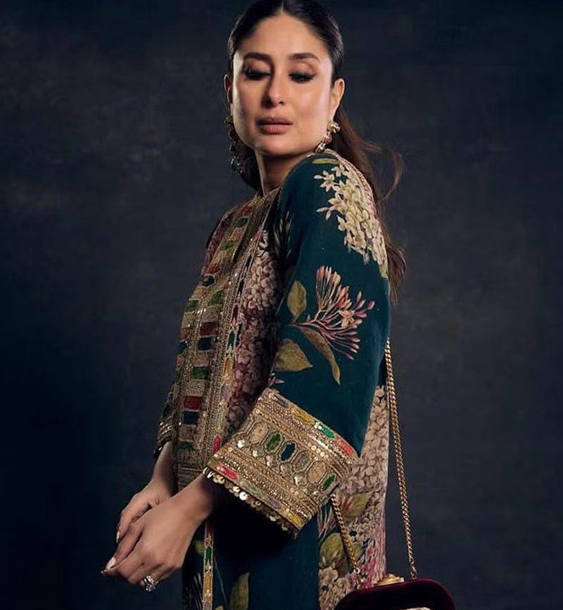 *Presenting Aneel's Most Viral Design of TikTok Now Available in Luxury Embroidered*  Fabric *Shemoz Silk Suit with Ready to Wear Embroidered Shawl - Image 4