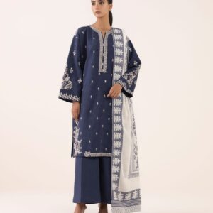 *Presenting Sapphire Brand Luxury Embroidered Article*  *Winter Collection 2025* Fabric *Premium 3-piece Dhanak Suit with Pashmina  shawal