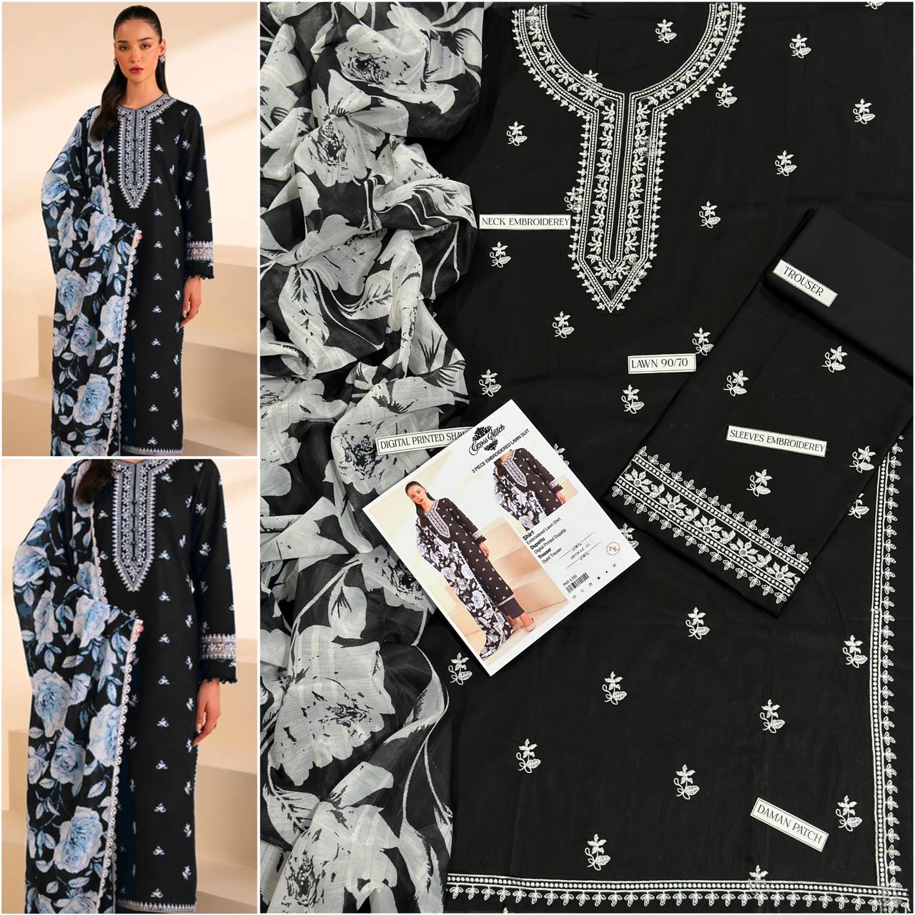 V*PRESENTING MIX BRAND LUXURY HIT CODE ARTICLE*  *SUMMER COLLECTION 2025* 3pc - Image 3