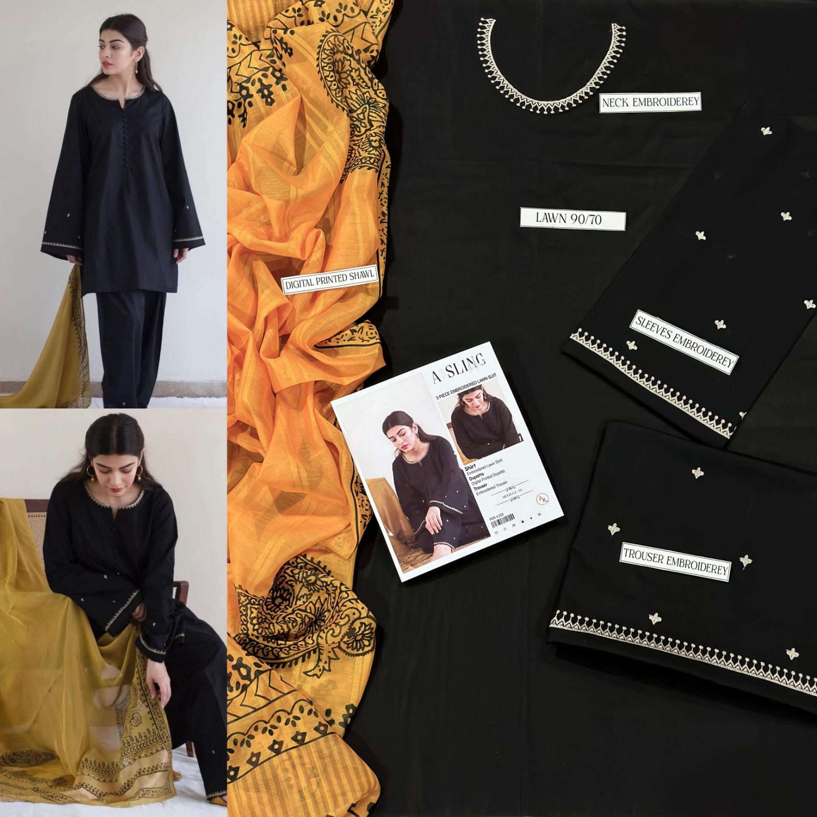 V*PRESENTING MIX BRAND LUXURY HIT CODE ARTICLE*  *SUMMER COLLECTION 2025* 3pc - Image 4