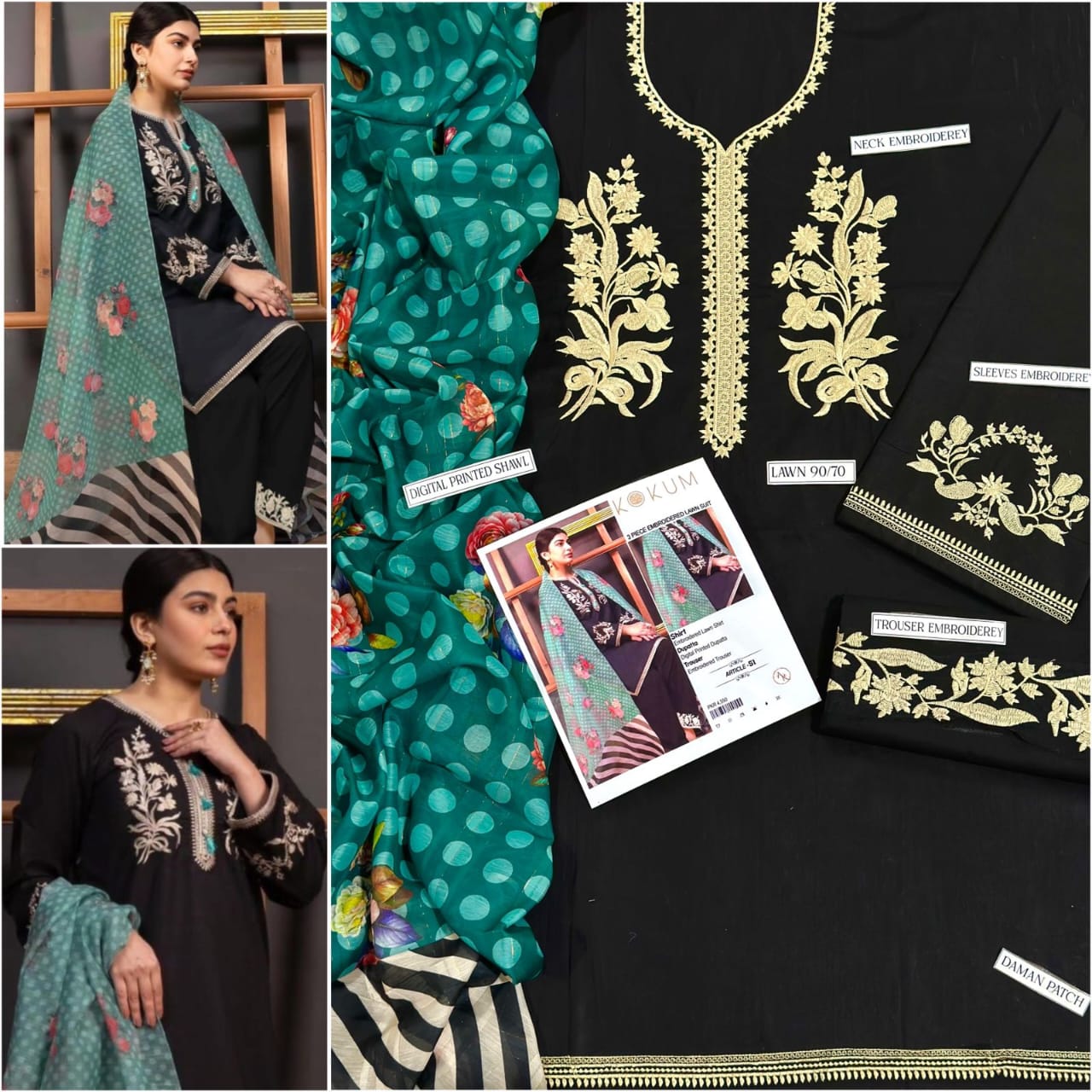 V*PRESENTING MIX BRAND LUXURY HIT CODE ARTICLE*  *SUMMER COLLECTION 2025* 3pc - Image 6