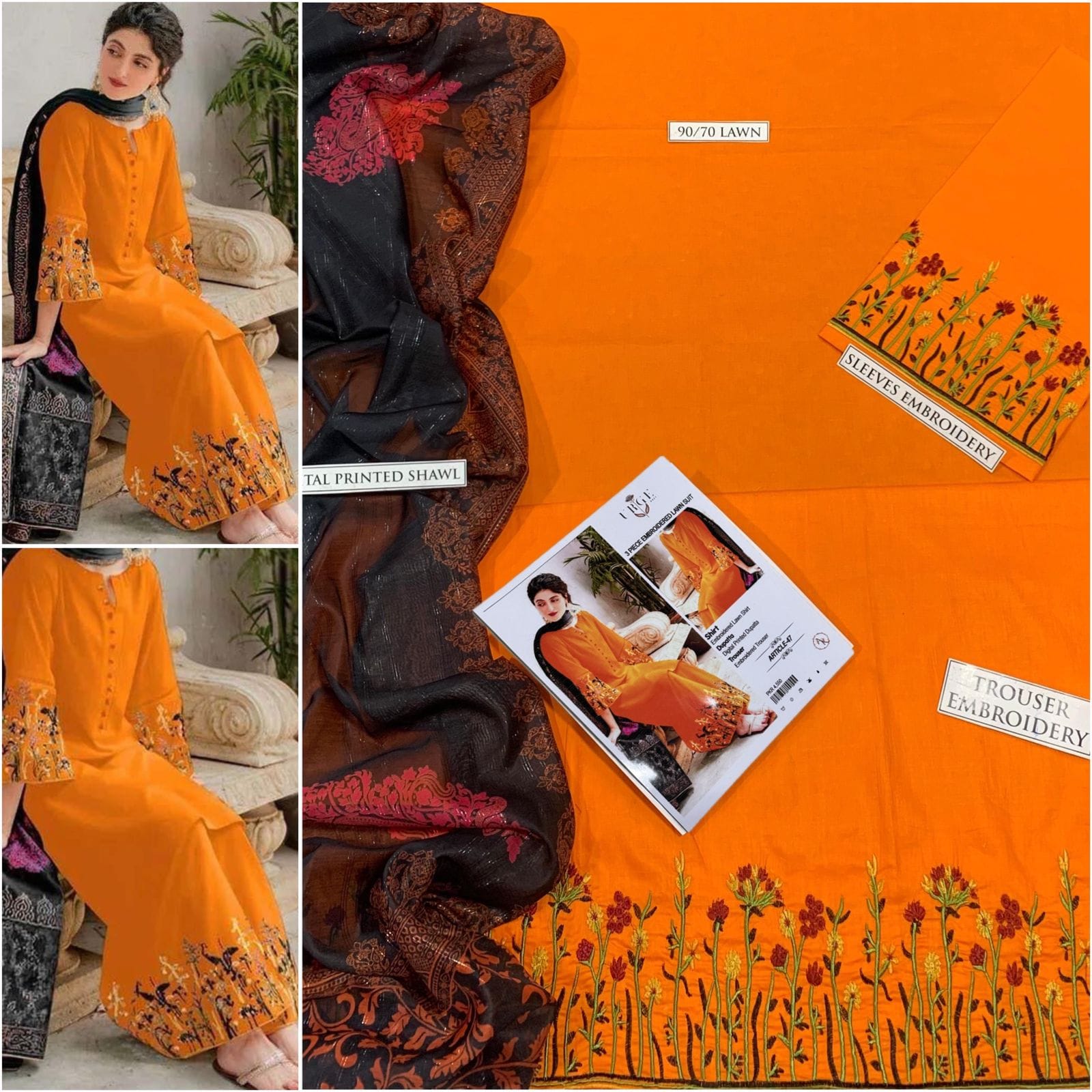 V*PRESENTING MIX BRAND LUXURY HIT CODE ARTICLE*  *SUMMER COLLECTION 2025* 3pc - Image 8