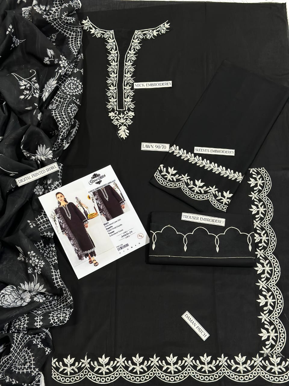 V*PRESENTING MIX BRAND LUXURY HIT CODE ARTICLE*  *SUMMER COLLECTION 2025* 3pc - Image 10