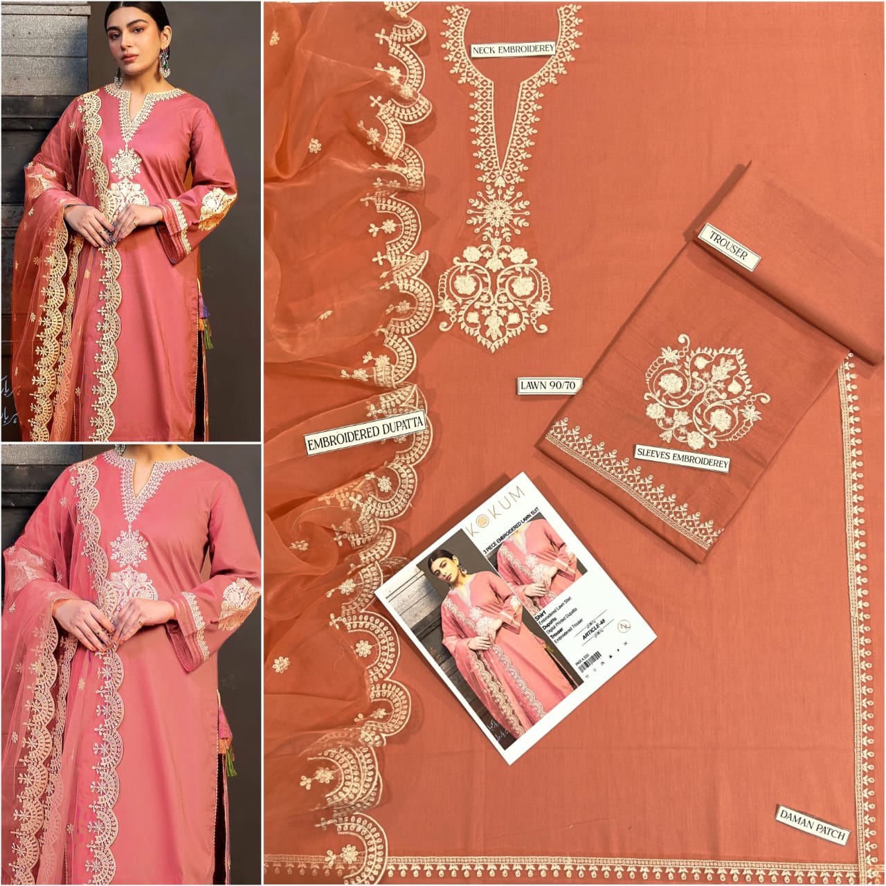 V*PRESENTING MIX BRAND LUXURY HIT CODE ARTICLE*  *SUMMER COLLECTION 2025* 3pc - Image 11