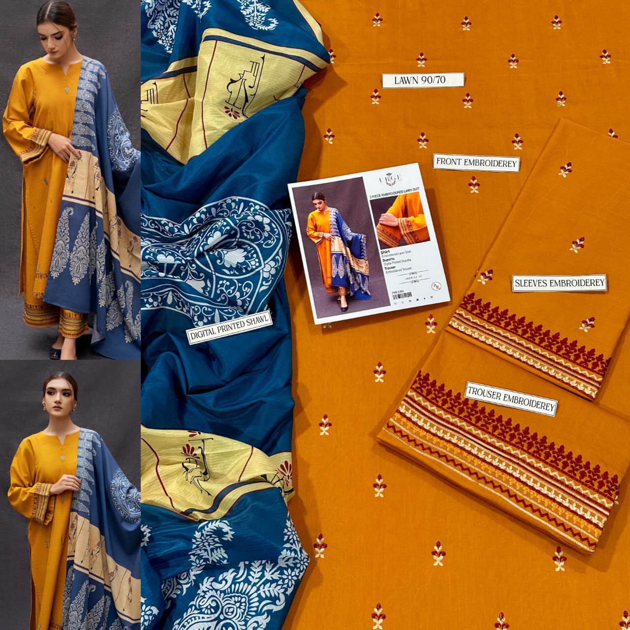 V*PRESENTING MIX BRAND LUXURY HIT CODE ARTICLE*  *SUMMER COLLECTION 2025* 3pc - Image 18