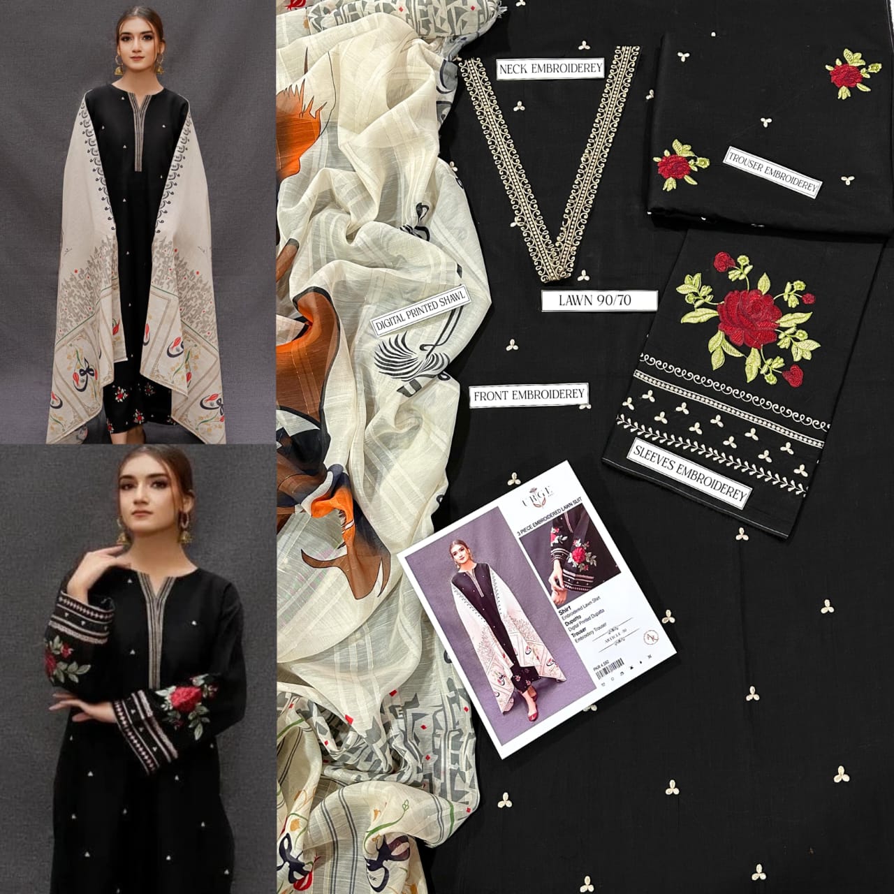 V*PRESENTING MIX BRAND LUXURY HIT CODE ARTICLE*  *SUMMER COLLECTION 2025* 3pc - Image 19