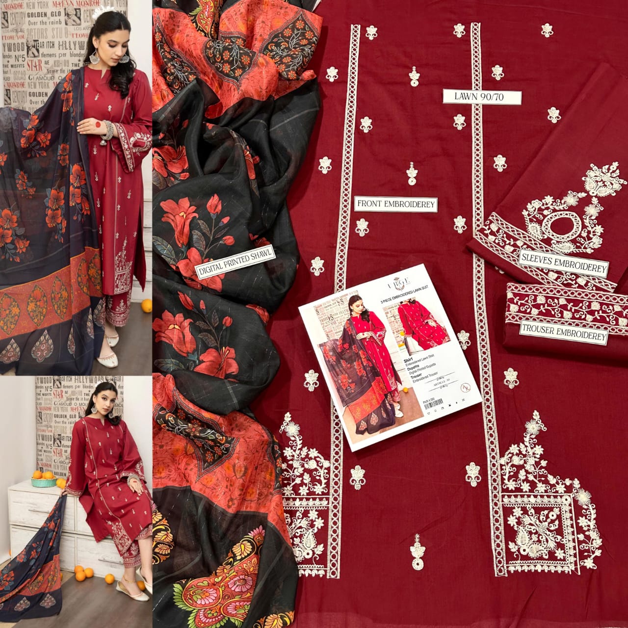 V*PRESENTING MIX BRAND LUXURY HIT CODE ARTICLE*  *SUMMER COLLECTION 2025* 3pc - Image 20