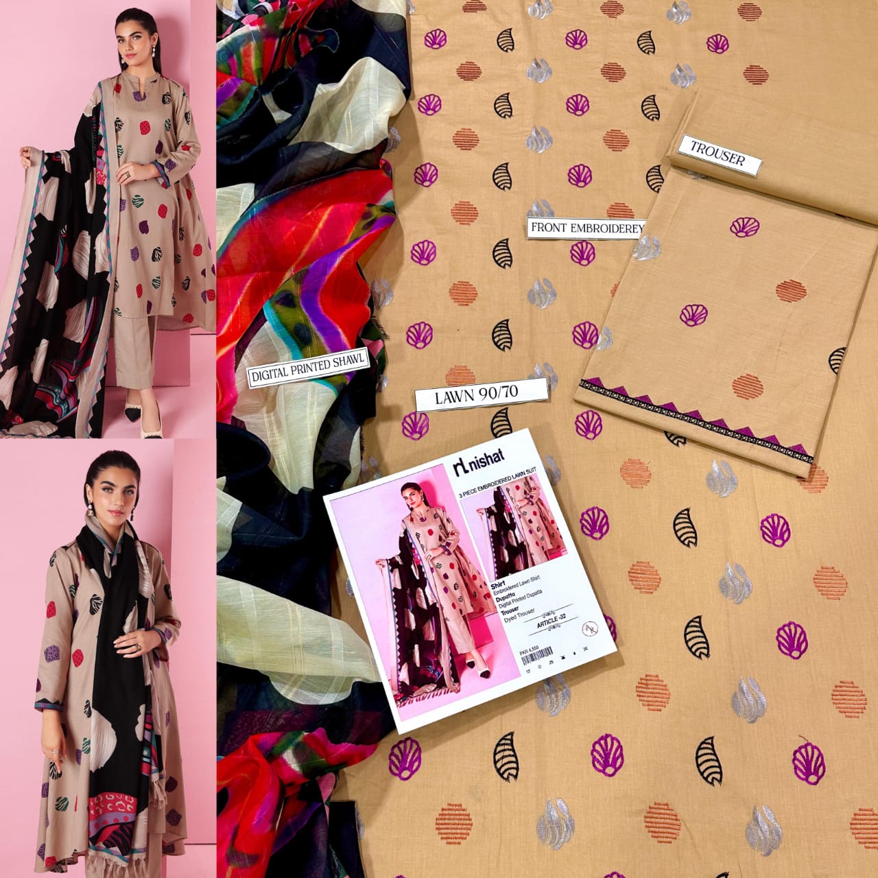 V*PRESENTING MIX BRAND LUXURY HIT CODE ARTICLE*  *SUMMER COLLECTION 2025* 3pc - Image 21