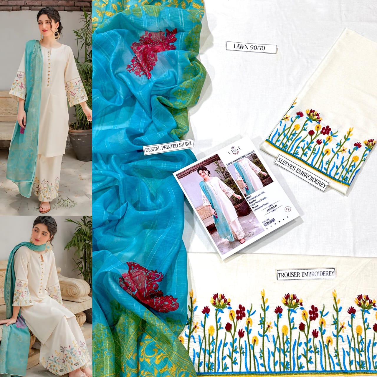 V*PRESENTING MIX BRAND LUXURY HIT CODE ARTICLE*  *SUMMER COLLECTION 2025* 3pc - Image 22