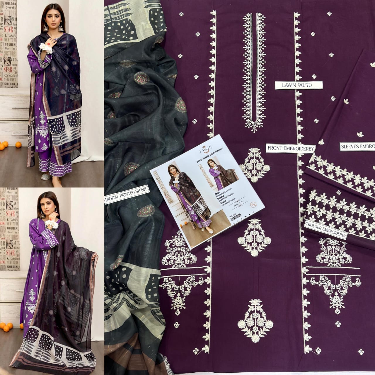 V*PRESENTING MIX BRAND LUXURY HIT CODE ARTICLE*  *SUMMER COLLECTION 2025* 3pc - Image 24