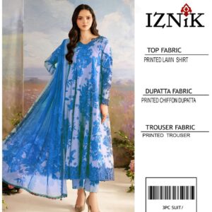 *PRESENTING IZNIK BRAND PRINTED COLLECTION VOL*  *Summer Collection 2025* FABRIC 3PC
