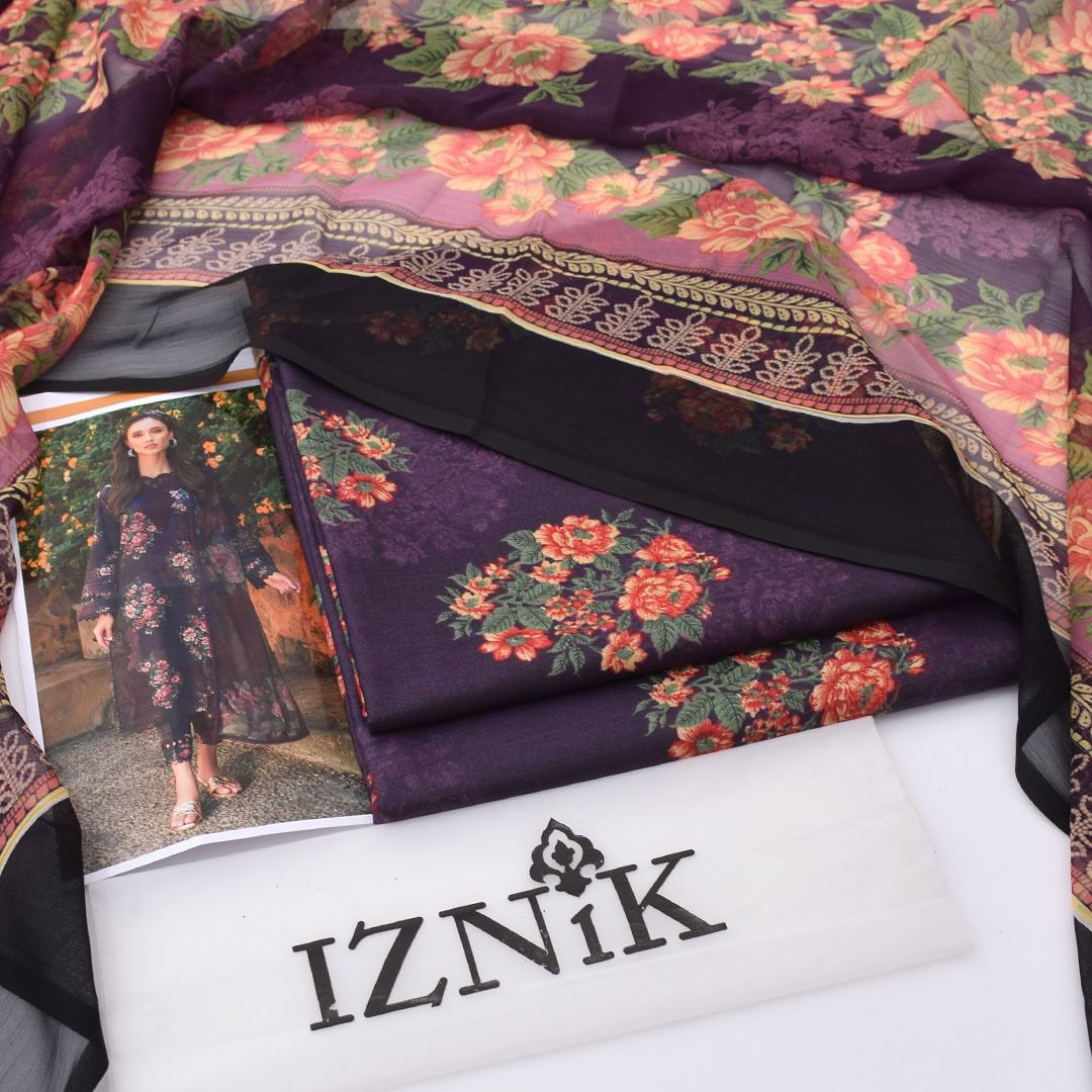 *PRESENTING IZNIK BRAND PRINTED COLLECTION VOL*  *Summer Collection 2025* FABRIC 3PC - Image 15