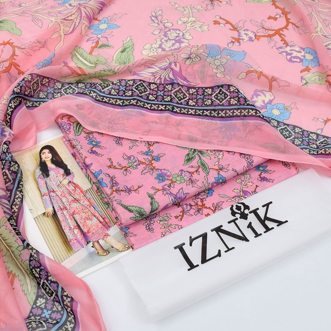*PRESENTING IZNIK BRAND PRINTED COLLECTION VOL*  *Summer Collection 2025* FABRIC 3PC - Image 19