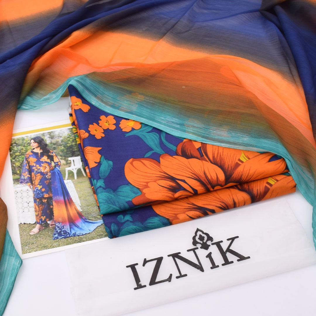 *PRESENTING IZNIK BRAND PRINTED COLLECTION VOL*  *Summer Collection 2025* FABRIC 3PC - Image 13