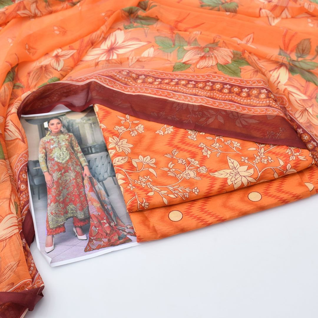 IZNIK BRAND PRINTED COLLECTION VOL*  *Summer Collection 2025* FABRIC 3PC - Image 5