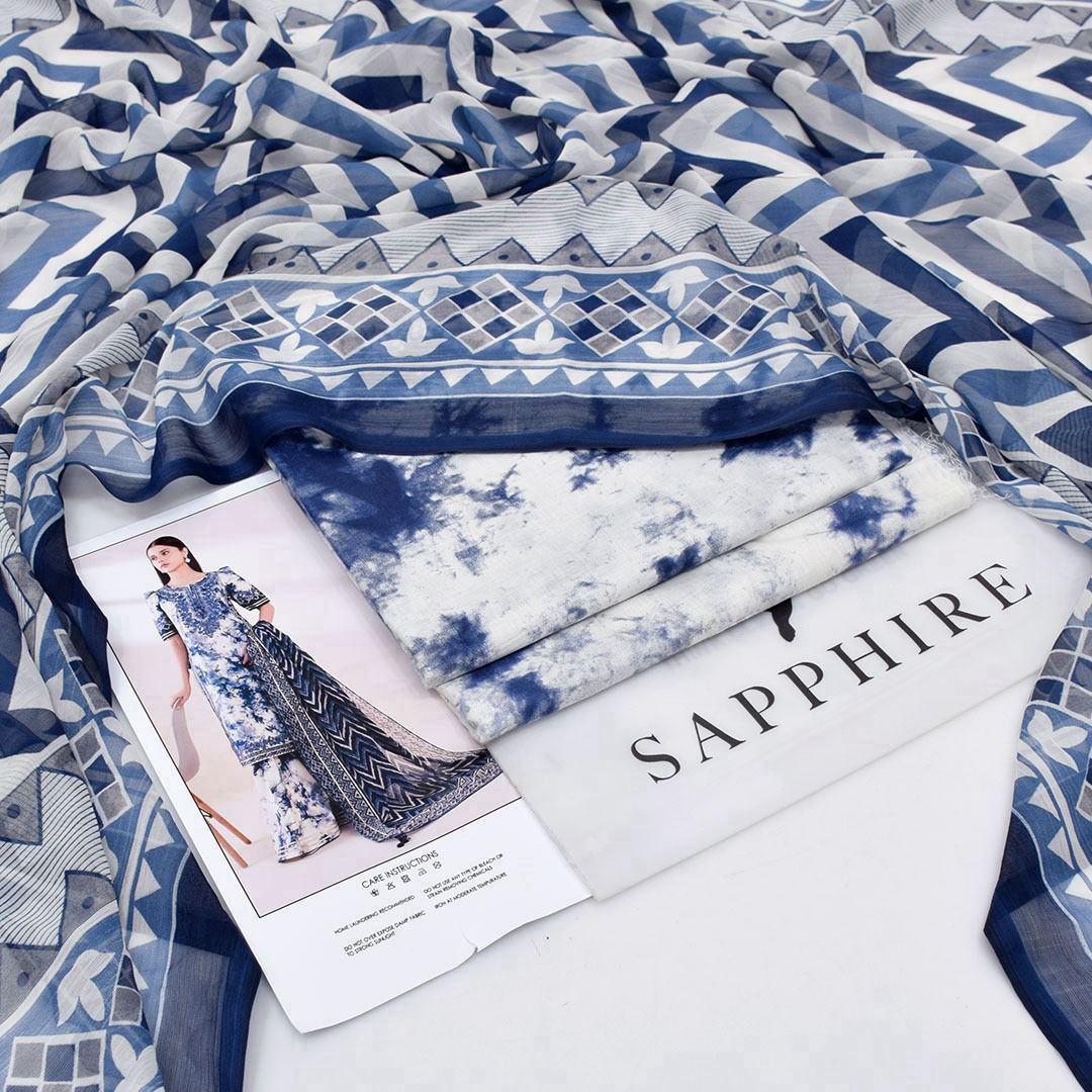 IZNIK BRAND PRINTED COLLECTION VOL*  *Summer Collection 2025* FABRIC 3PC - Image 6