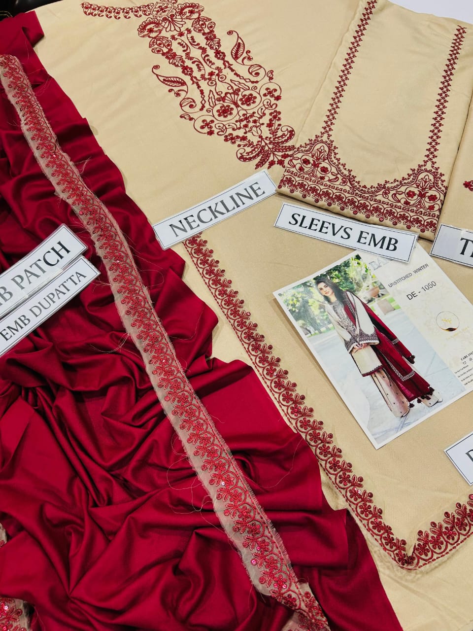 *Presenting Baroque Brand Luxury Embroidered Article*  *Winter Collection 2025 - Image 6