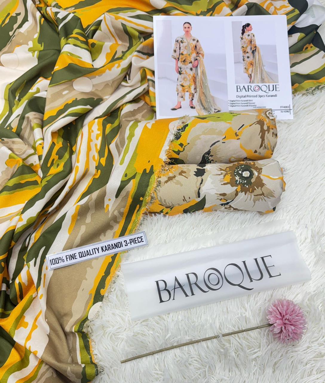 *PRESNETING BAROQUE BRAND LUXURY PRINTED KARANDI NEW VOL*  *Winter Collection 2025 - Image 7