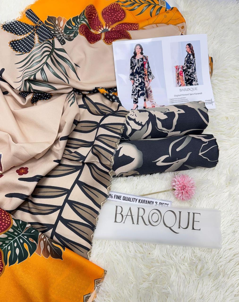 *PRESNETING BAROQUE BRAND LUXURY PRINTED KARANDI NEW VOL*  *Winter Collection 2025 - Image 10