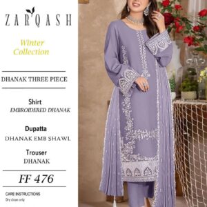 *Presenting Zarqash Brand Luxury Embroidered Article*  *Winter Collection 2025