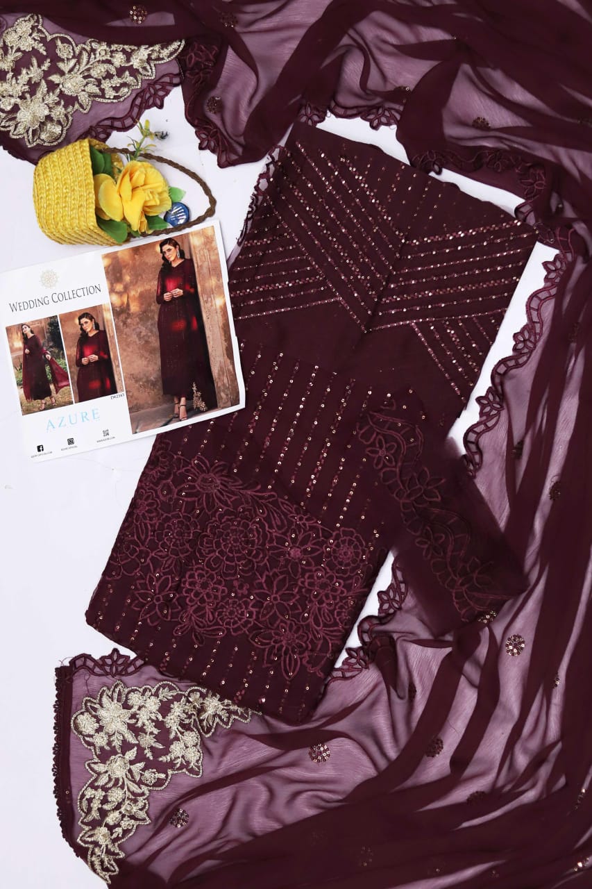 *PRESNETING WEDDING EDITION CHIFFON EMBROIDERED ARTICLE - Image 5