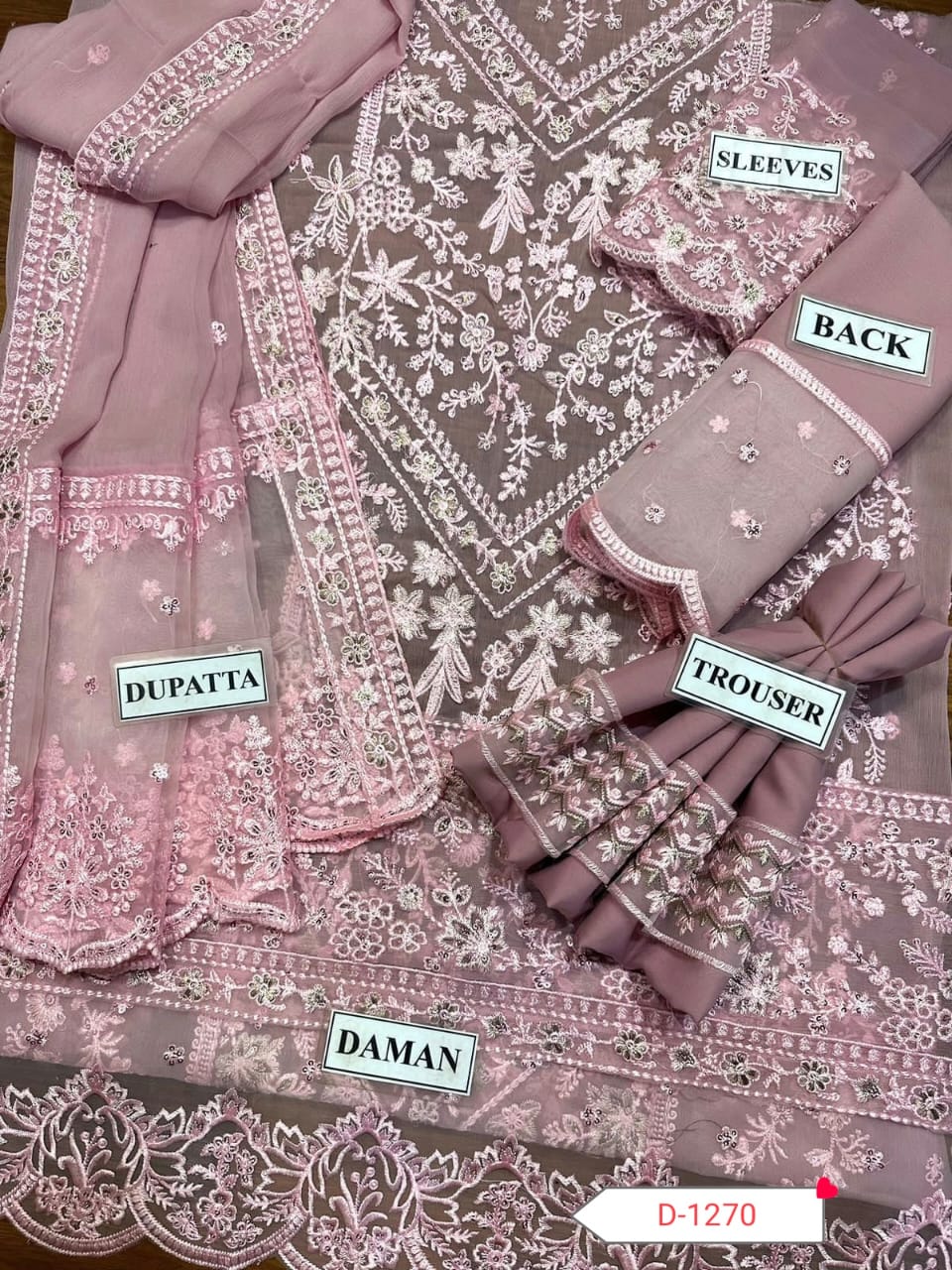 *PRESENTING AZURE BRAND LUXURY CHIFFON EMBROIDERED - Image 6