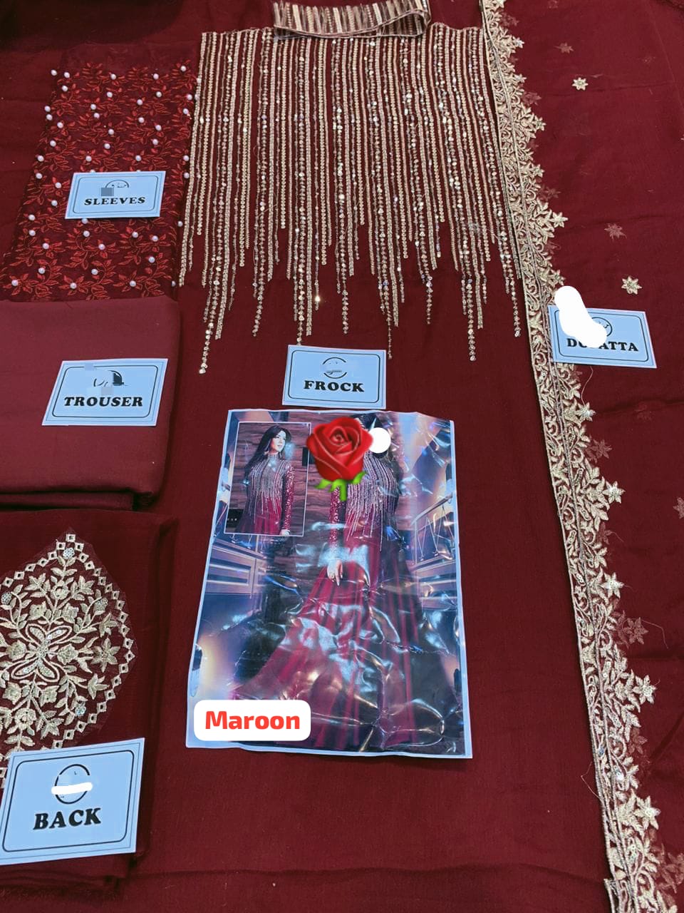 *Indian chiffon maxi*  available in 4 beautiful colors - Image 4