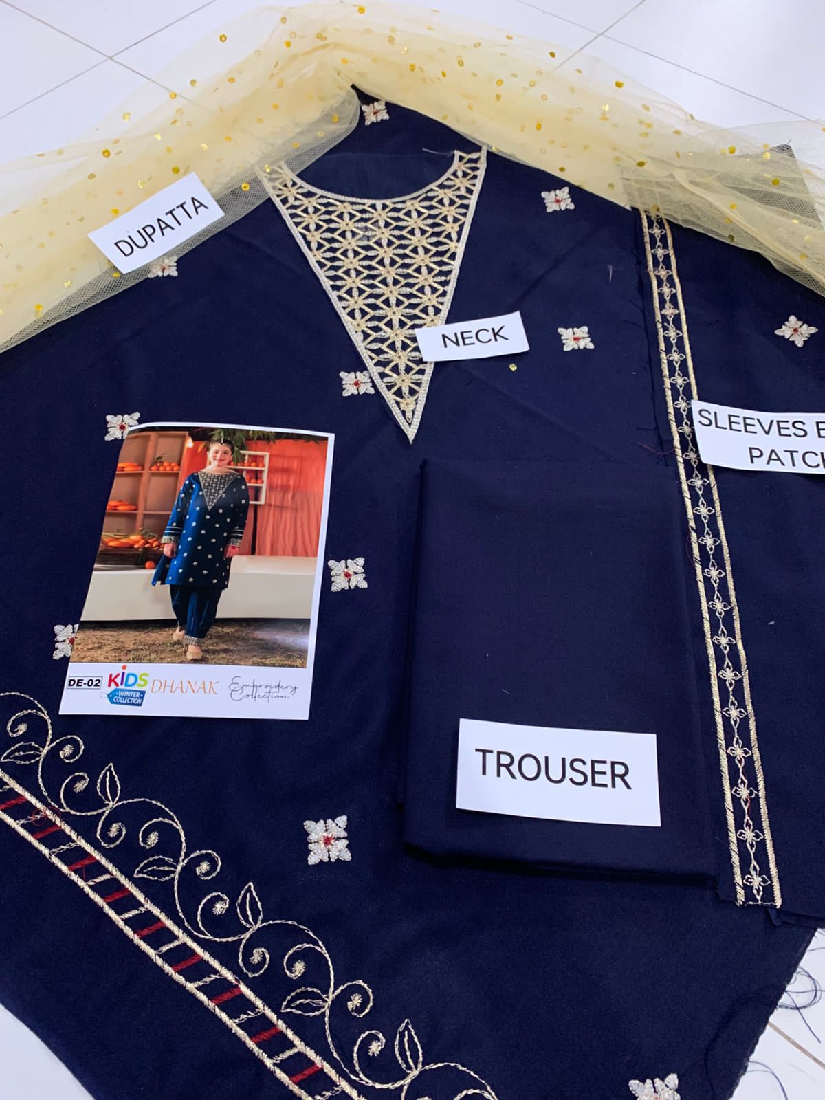 *Presenting Kids Maria.B. Luxury 2pc Embriodered Collection*  *Winter Collection 2025* - Image 7