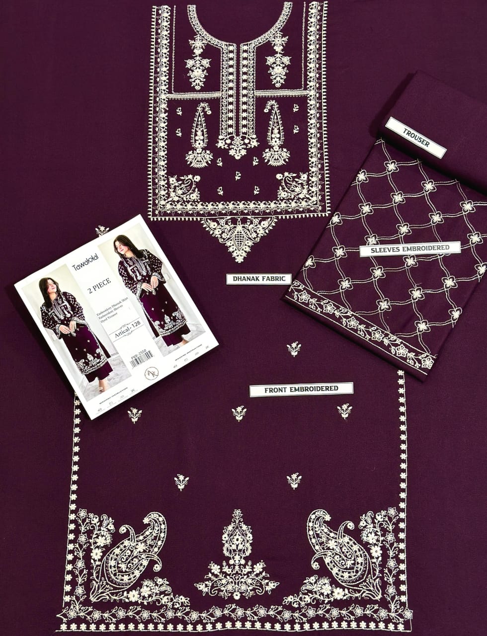 *Presenting Urge Brand Luxury 2pc Embriodered Collection - Image 7