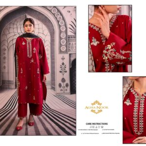 *Presenting Agha Noor Brand Luxury Embroidered Article*  *Winter Collection 2025