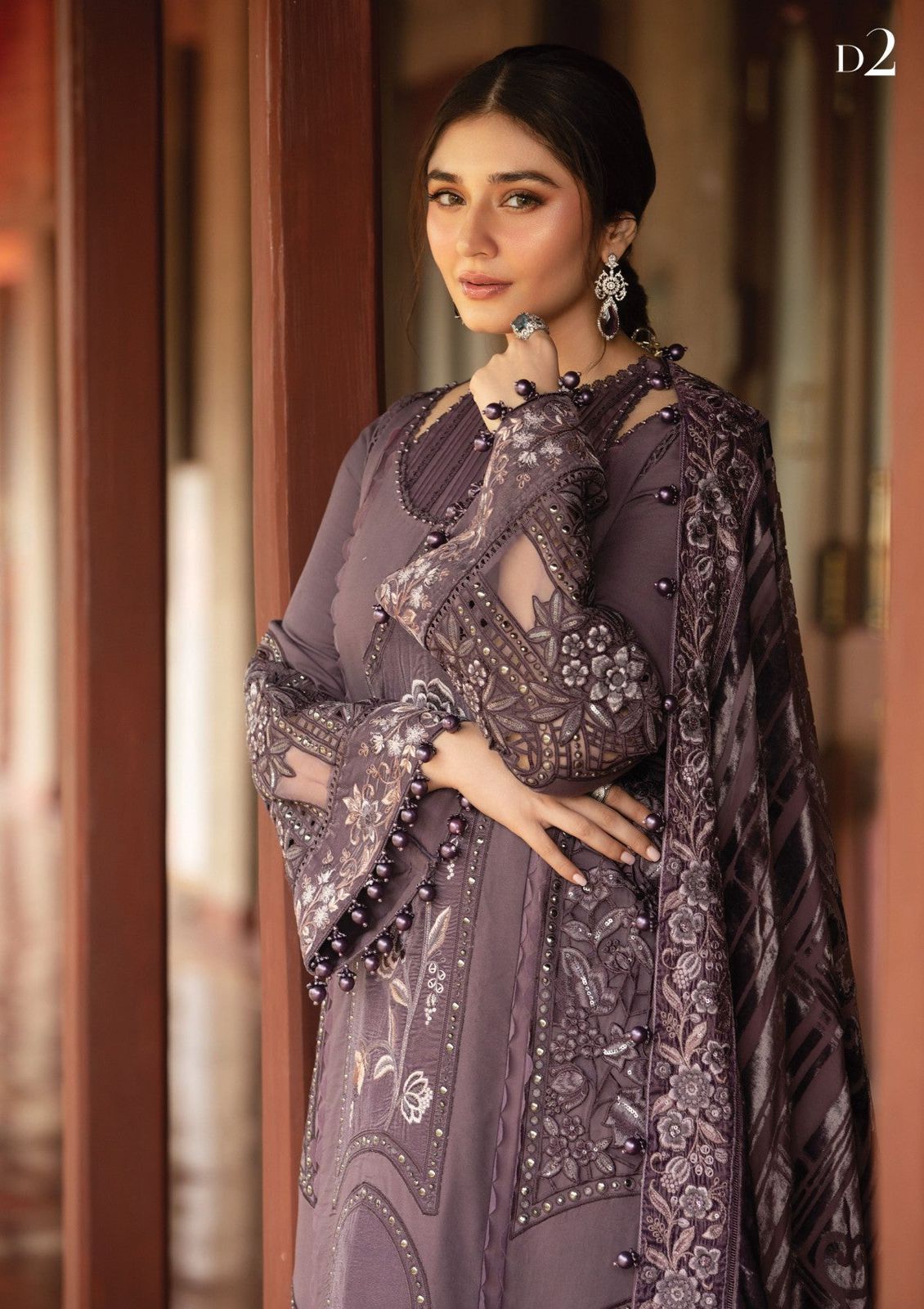 *_❄️WINTER COLLECTION ❄️_* *ALHAMDULILAH* *MARIA B* 3pc Wedding collection